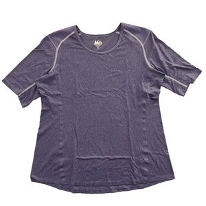 REI Screenline T Shirt Women's XL Graystone Short Sleeve Hiking Outdoors